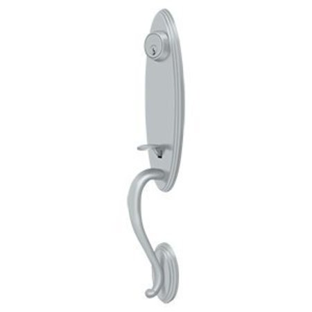 DELTANA St. Ann Front Door Handleset Entry Brushed Chrome 815871-26D